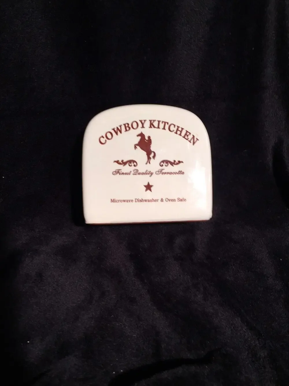 Cowboy Western Horse Ceramic Kitchen Napkin Holder Dining Table Decor
